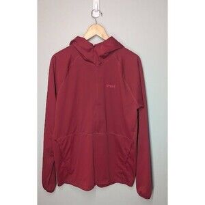 Marmot Zenyatta 1/2 Zip Hoody Mens L Red Pullover Soft Jacket